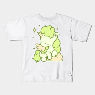 Soft Unicorn (Melon Green) Kids T-Shirt